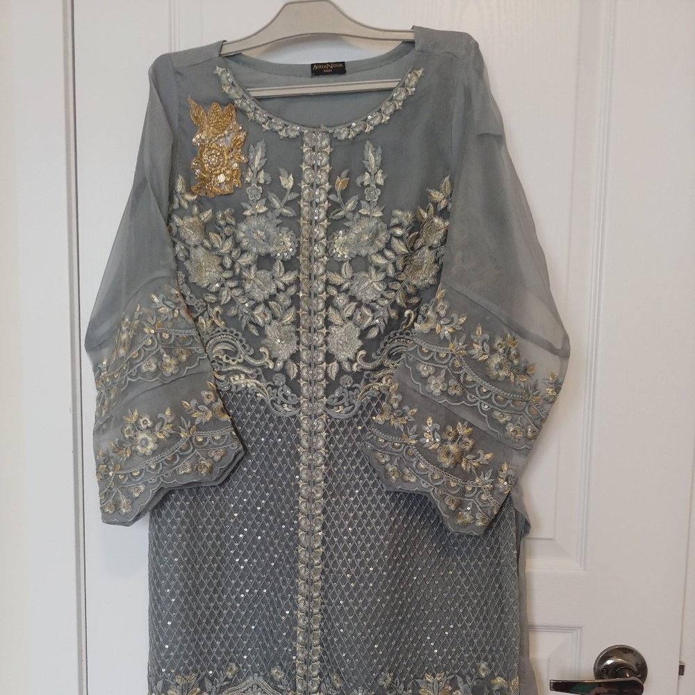 Aga Noor Organza Shirt
